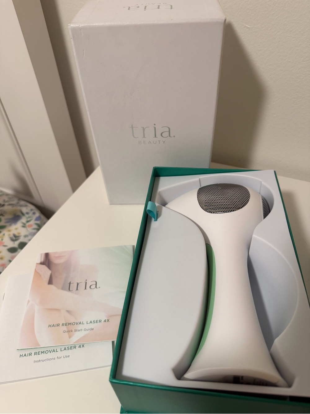 Tria Beauty Hair Removal Laser 4X - White with Mint Accent